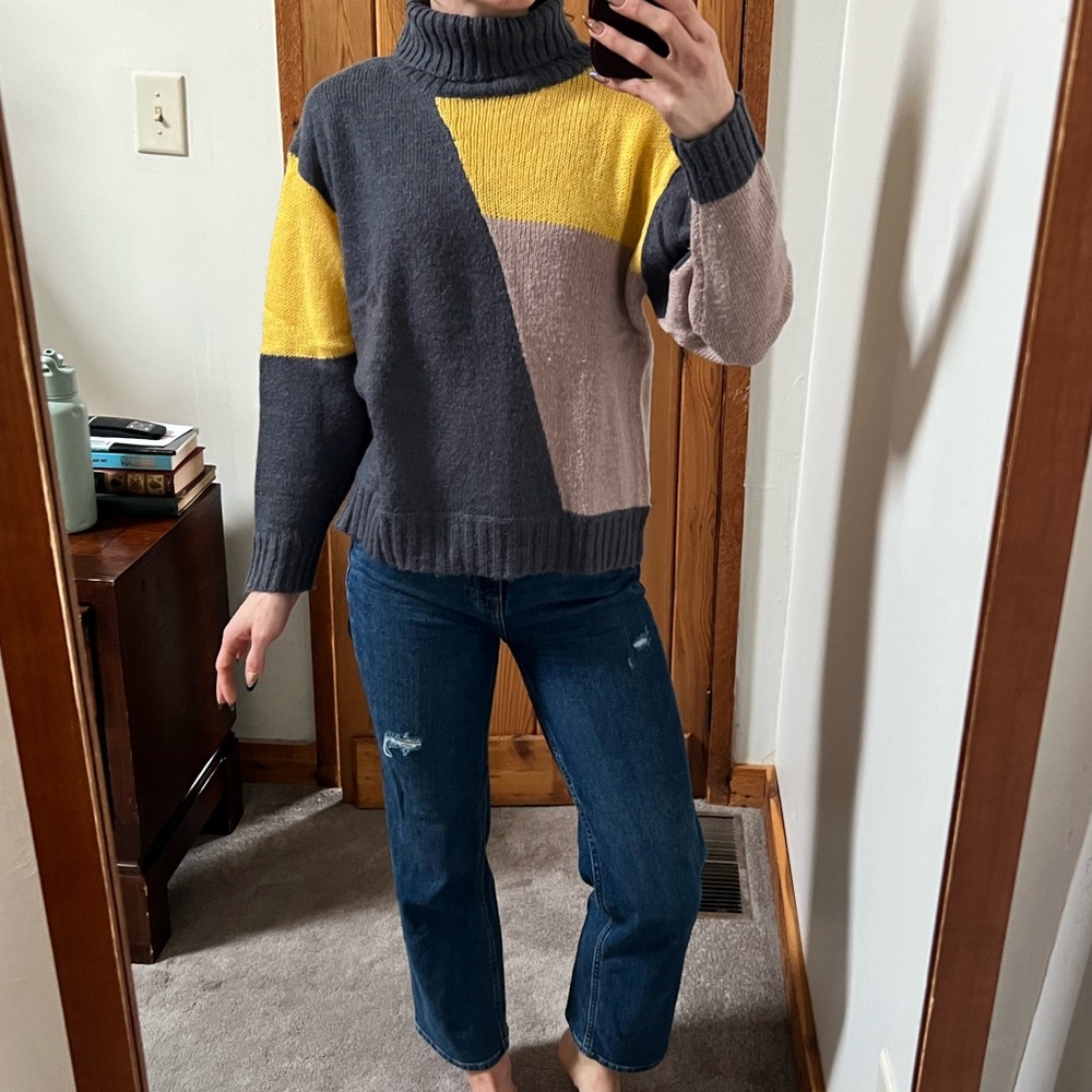 Colorful Wool-Blend Sweater